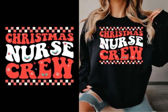 Christmas Nurse Crew Graphics & T-Shirt Designs
