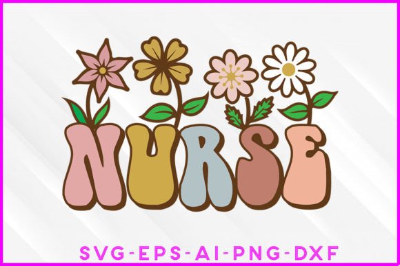 Nurse Groovy Deign: Graphics for T-Shirt Designs
