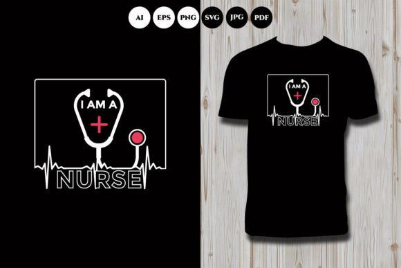 Nurse Typography Tee Design Graphics for T-Shirt Designs