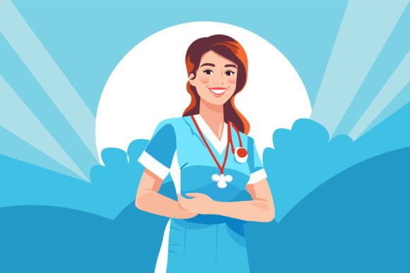 Stylish Nurse Graphics & Illustrations Review